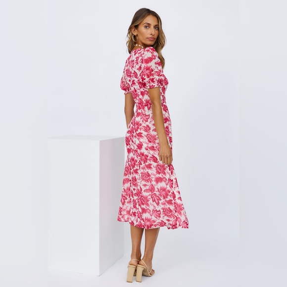 Seven Wonders Stevie Midi Dress in Pink Floral - Picture 3 of 6
